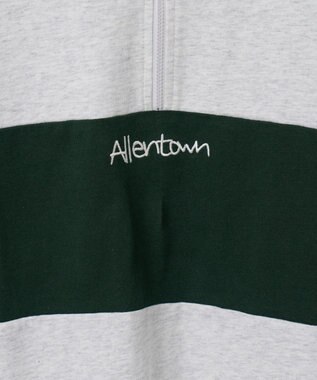 WEGO ワンポイントカラーブロックプルオーバー ライトグレー