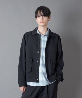 WEGO 【ユニセックス着用ITEM】ダブルポケットショートジャケット ブラック