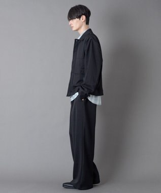 WEGO 【ユニセックス着用ITEM】ダブルポケットショートジャケット ブラック