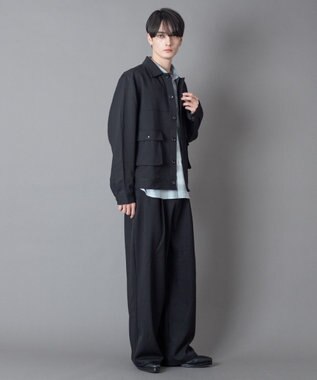 WEGO 【ユニセックス着用ITEM】ダブルポケットショートジャケット ブラック