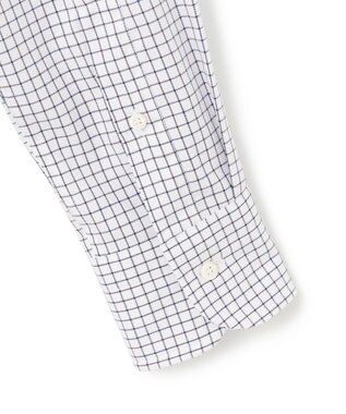 J.PRESS MEN 【KING SIZE】【PREMIUM PLEATS / 形態安定】スーピマコットンタッタソールチェック シャツ/B.D. パープル系3