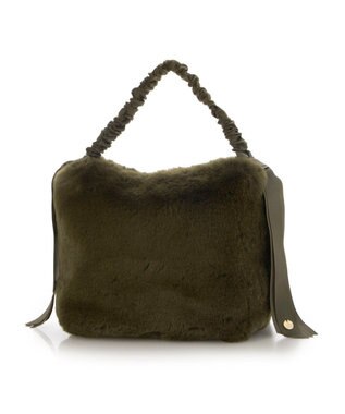 UNBILLION カシュカシュ cachecache / 下がりグログランワンハンドルエコファートート