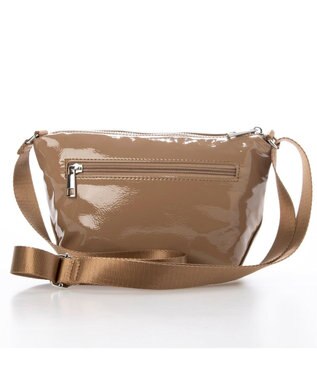 UNBILLION カシュカシュ cachecache / ソフトエナメル舟型ショルダー ベージュ