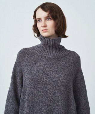 WOOL MOULINE | タートルネックドレス / ATON | ファッション通販