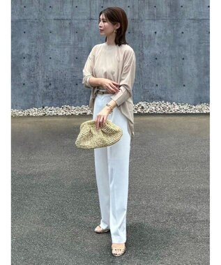 Green Parks シアーリブチュニック Beige