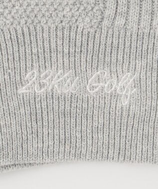 23区GOLF 【WOMEN】【洗える】コットンブレンド ニットベスト ライトグレー系