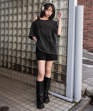 WEGO タンクレイヤードワンショルビッグT スミクロ