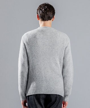 JOSEPH HOMME エクストラファインブークレ　Vネックニット ライトグレー系