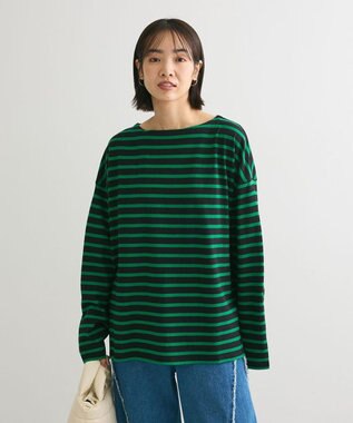 Green Parks ボーダーゆるチュニック Green