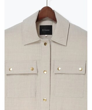 Te chichi リネンライクWポケットジャケット ベージュ