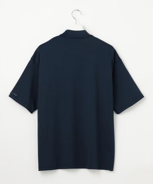 23区GOLF 【23Fondation】【吸水速乾/UVケア】ボーダー モックネック ネイビー系1