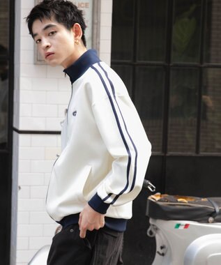 WEGO 【ユニセックス着用ITEM】ライントラックジャケット オフホワイト