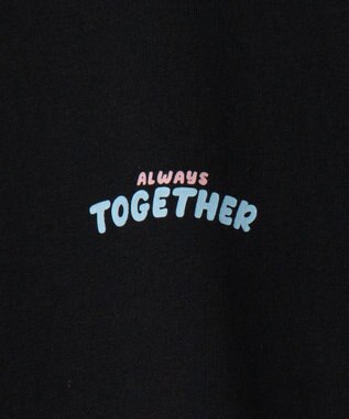WEGO 【ユニセックス着用ITEM】ALWAYS　TOGETHER　プリントT（SS） ブラック