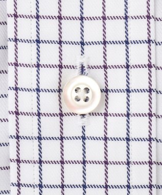 J.PRESS MEN 【KING SIZE】【PREMIUM PLEATS / 形態安定】スーピマコットンタッタソールチェック シャツ/B.D. パープル系3