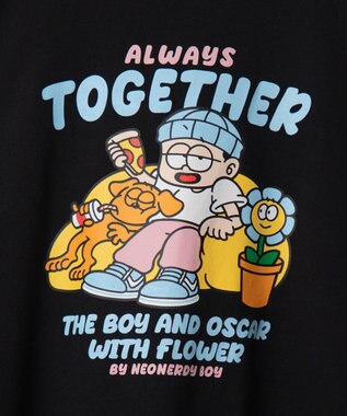 WEGO 【ユニセックス着用ITEM】ALWAYS　TOGETHER　プリントT（SS） ブラック