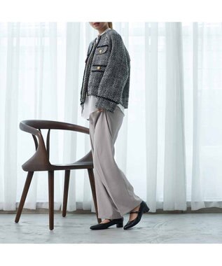 Riz raffinee <Riz raffinee>アーモンドトゥストラップパンプス ブラック