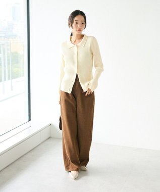 CRAFT STANDARD BOUTIQUE ホックワイドパンツ Brown