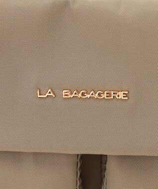 LA BAGAGERIE ダブルフロントポケット2WAYショルダー グレージュ