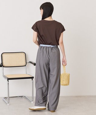 AMERICAN HOLIC 【先行予約】【抗菌防臭】フレンチスリーブプルオーバー Brown