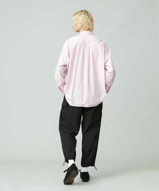 J.PRESS YORK STREET 【UNISEX】タイプライターストライプ シャツ ピンク系1