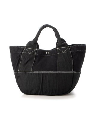 UNBILLION cachecache 製品洗いキャンバス×ナイロントートL ブラックブラック