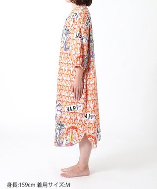 tsumori chisato SLEEP ツモリチサト ワンピース 7分袖 長袖 ルームウェア レディース UNT163 /ワコール オレンジ