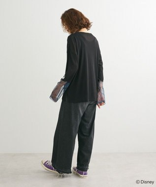 Green Parks ナイトメア／袖シアーＴシャツ Black