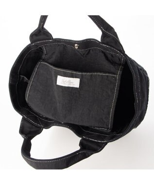 UNBILLION cachecache 製品洗いキャンバス×ナイロントートL ブラックブラック