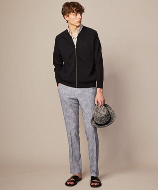 JOSEPH ABBOUD 【清涼感】テクスチャライズドライ フラワーエアリノ シャツ ライトグレー系6