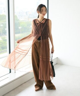 CRAFT STANDARD BOUTIQUE ホックワイドパンツ Brown