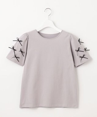  【UVケア】ランダムリボンスリーブ Tシャツ