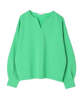 Green Parks キーネックダンボールプルオーバー Green