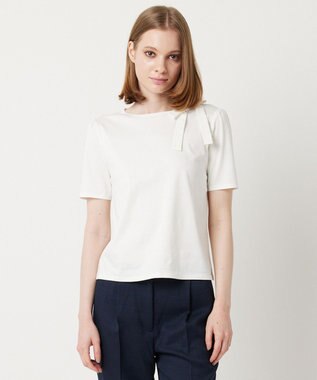 TOCCA 【洗える】AIR TEE リボン Tシャツ アイボリー系