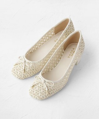TOCCA CROCHET WITH RIBBON PUMPS パンプス