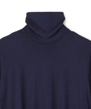 BEIGE， 【洗える】CALDANA / タートルネックロングドレス Navy