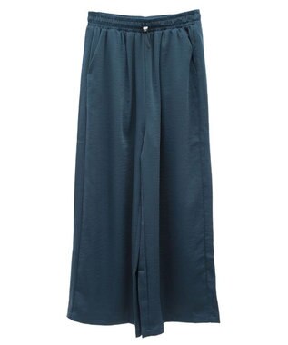 Green Parks つやサテンパンツ Dark Green