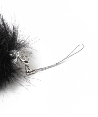 WEGO ミニファーしっぽキーホルダー ブラック