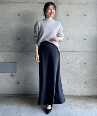 UNFILO 【WEB＆一部店舗限定】へアリースウェット クルーネックニット グレー