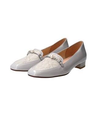 Bridget Birkin 【Bridget Birkin】レースコンビパールビットローファー グレーコンビ