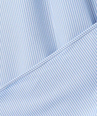 J.PRESS MEN 酷暑の清潔感もこれ一枚で【吸水速乾 / 抗菌防臭 / 防シワ】【J.PRESS OXFORD JERSEY】カノコインレイマイクロストライプ 半袖シャツ / B.D. サックスブルー系1