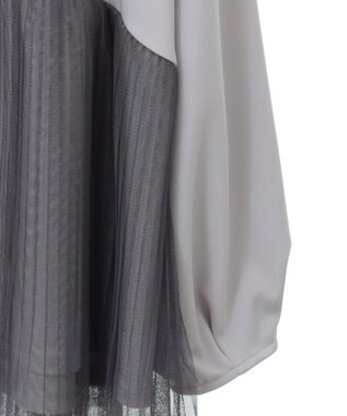 Green Parks プリーツチュールドッキングプルオーバー Gray