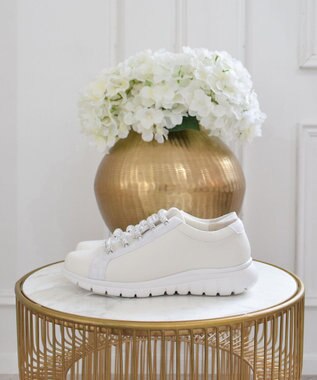 Bridget Birkin 【Bridget Birkin】ラメストーンスニーカー ホワイト