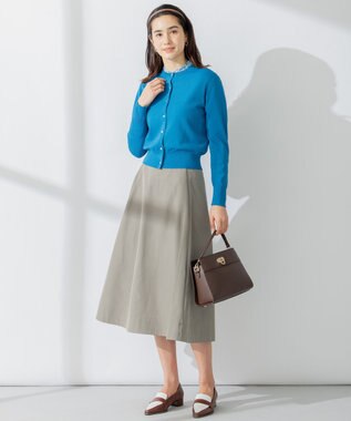 組曲 【8色展開・アンサンブル対応】ブーケカラーカーディガン ブルー系