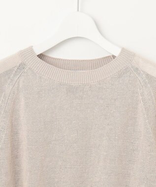 J.PRESS LADIES 【洗える・吸水速乾】MERCERIZED CORD LINEN ニット ベージュ系