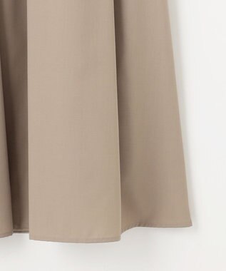 自由区 【洗える】ランダムタック スカート ダークサンド