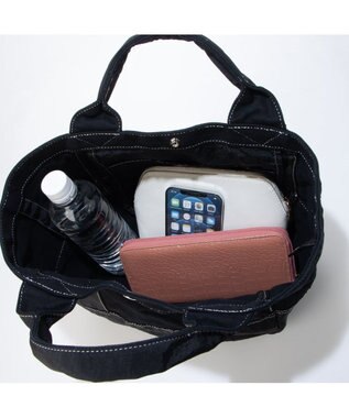 UNBILLION cachecache 製品洗いキャンバス×ナイロントートL ブラックブラック