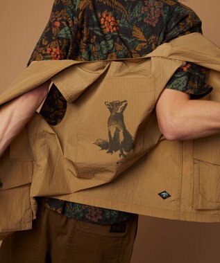 JOSEPH ABBOUD MOUNTAIN 【ECO撥水・軽量/男女兼用】Teeamu Jarviコラボベスト ベージュ系