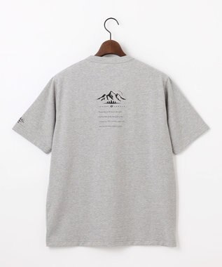 JOSEPH ABBOUD MOUNTAIN 【MADE IN JAPAN/吸水速乾/男女兼用】プレーティング天竺アウトドア Tシャツ ライトグレー系