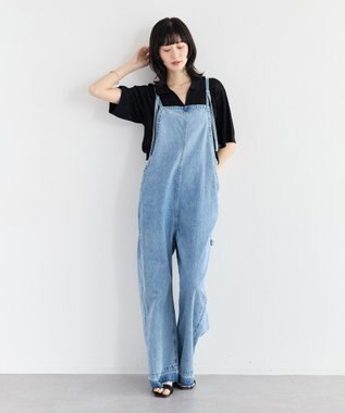YECCA VECCA 綿麻デニムサロペット Light Indigo
