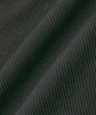 earth music&ecology リブタートルネックプルオーバー Black